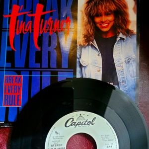 Tina Turner Break Every Rule 45 rpm Like New!! 🎶 🎵
